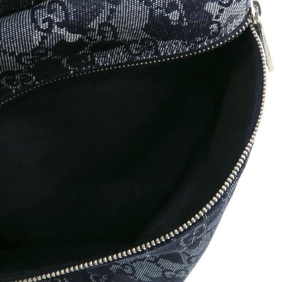 Gucci GG Denim Backpack Navy Blue main image 8